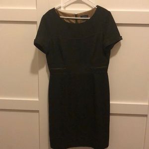 Tahari forest green dress